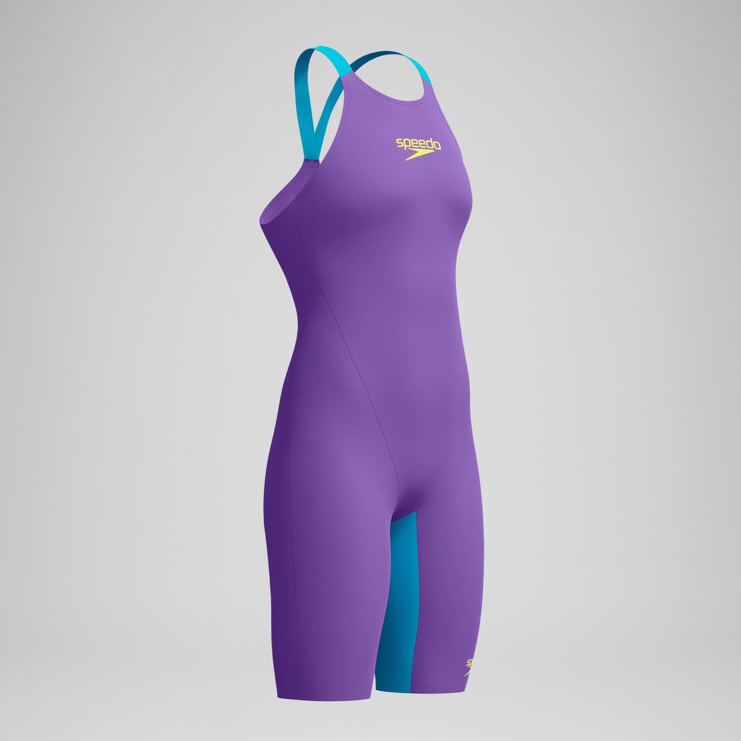 Fastskin LZR Pure Valor 2.0 Closedback Kneeskin Purple/Blue - Speedo
