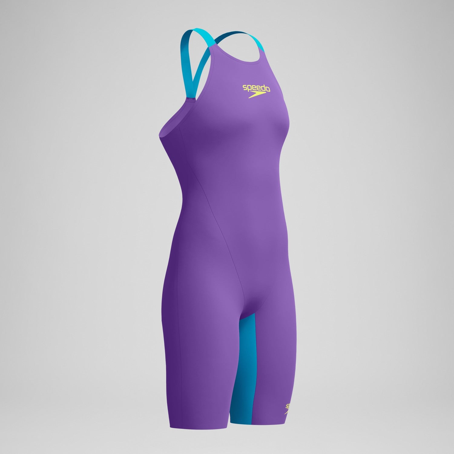 Fastskin LZR Pure Valor 2.0 Closedback Kneeskin Purple/Blue - Speedo