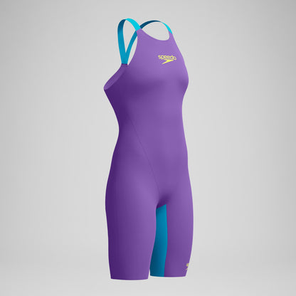 Fastskin LZR Pure Valor 2.0 Closedback Kneeskin Purple/Blue - Speedo