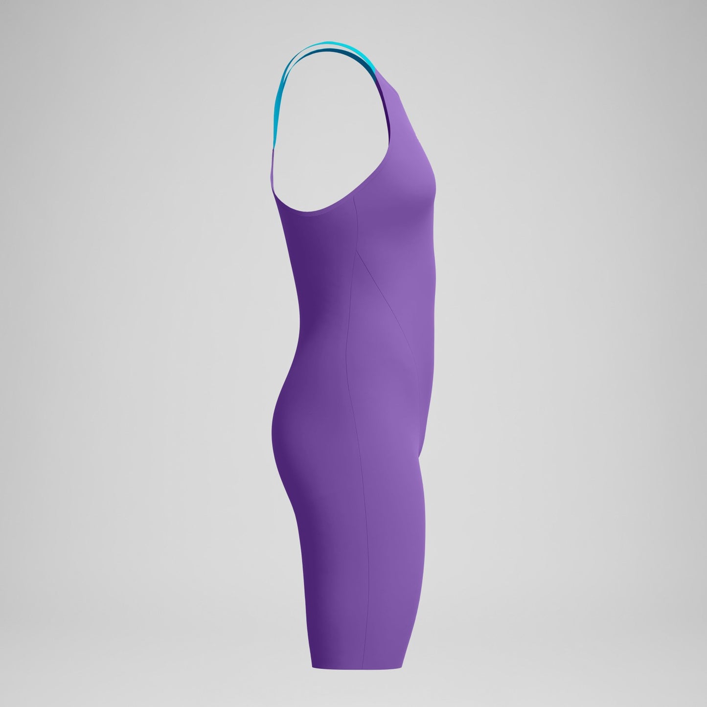 Fastskin LZR Pure Valor 2.0 Closedback Kneeskin Purple/Blue - Speedo