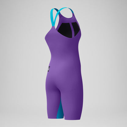 Fastskin LZR Pure Valor 2.0 Closedback Kneeskin Purple/Blue - Speedo