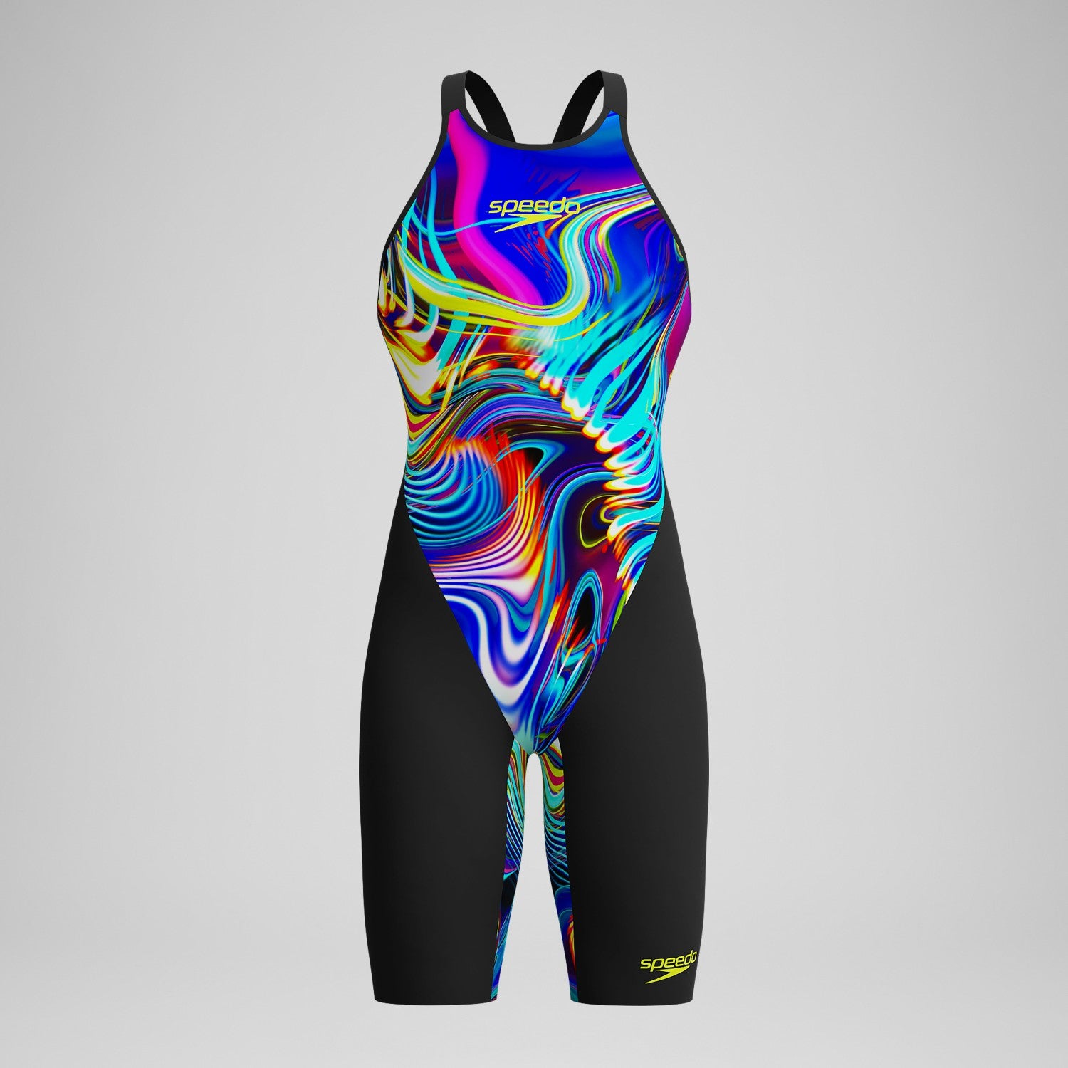 Fastskin LZR Pure Valor 2.0 Openback Kneeskin Black/Red - Speedo