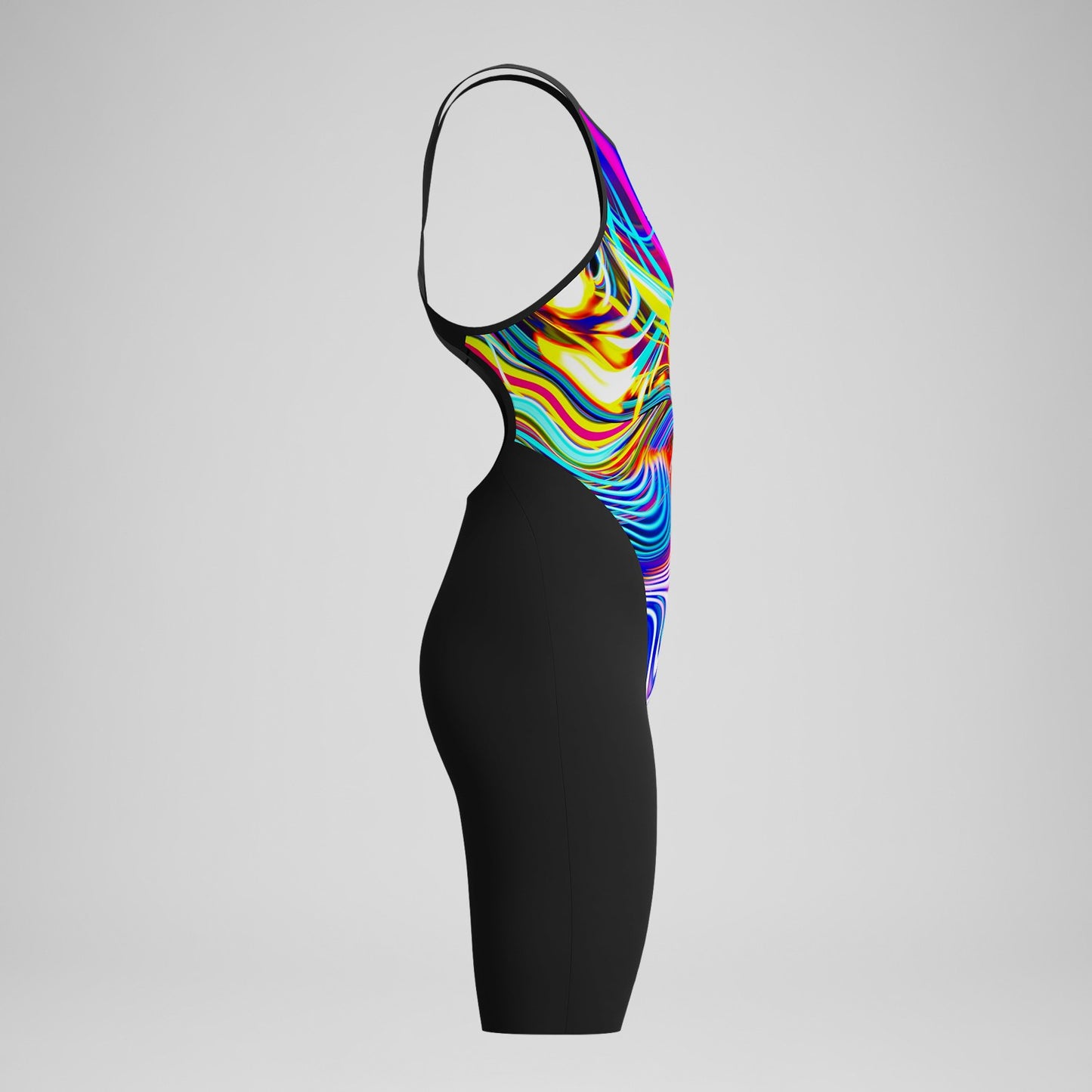 Fastskin LZR Pure Valor 2.0 Openback Kneeskin Black/Red - Speedo