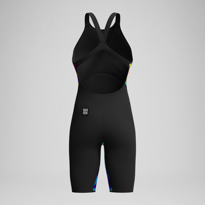 Fastskin LZR Pure Valor 2.0 Openback Kneeskin Black/Red - Speedo