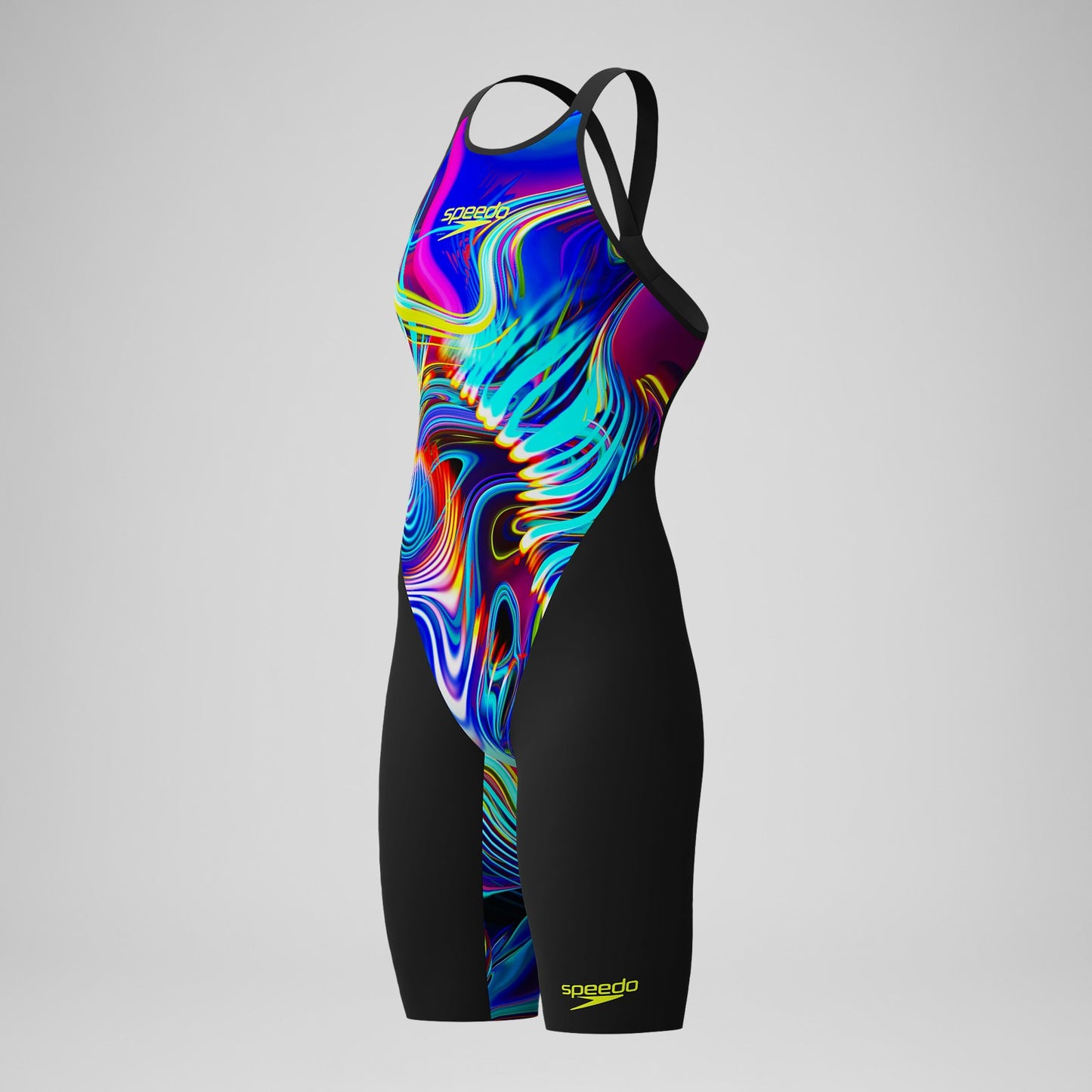 Fastskin LZR Pure Valor 2.0 Openback Kneeskin Black/Red - Speedo