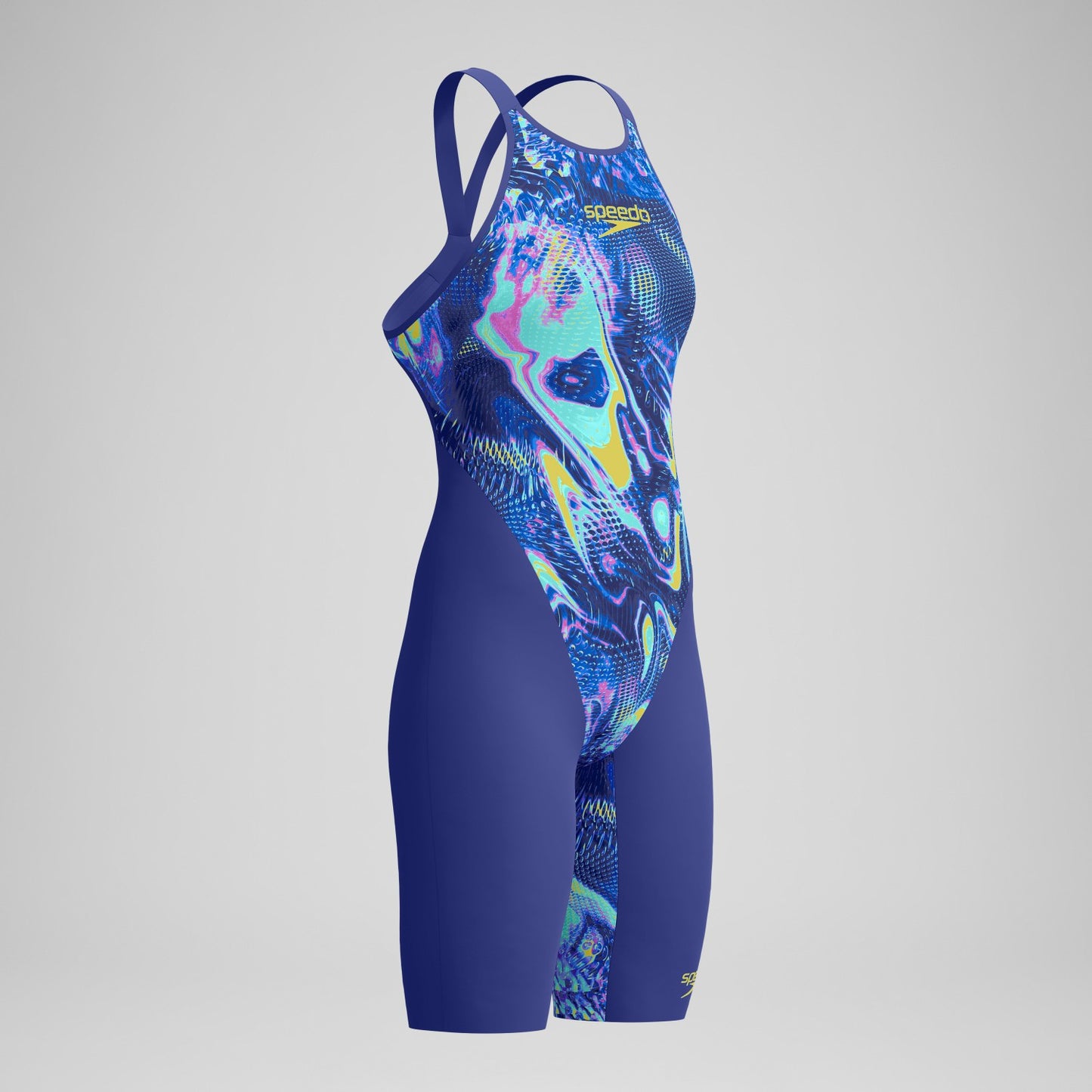 Fastskin LZR Pure Valor 2.0 Openback Kneeskin Blue/Navy - Speedo