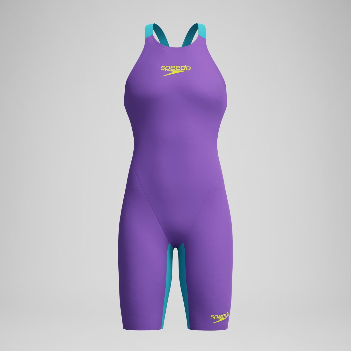 Fastskin LZR Pure Valor 2.0 Openback Kneeskin Purple/Blue - Speedo