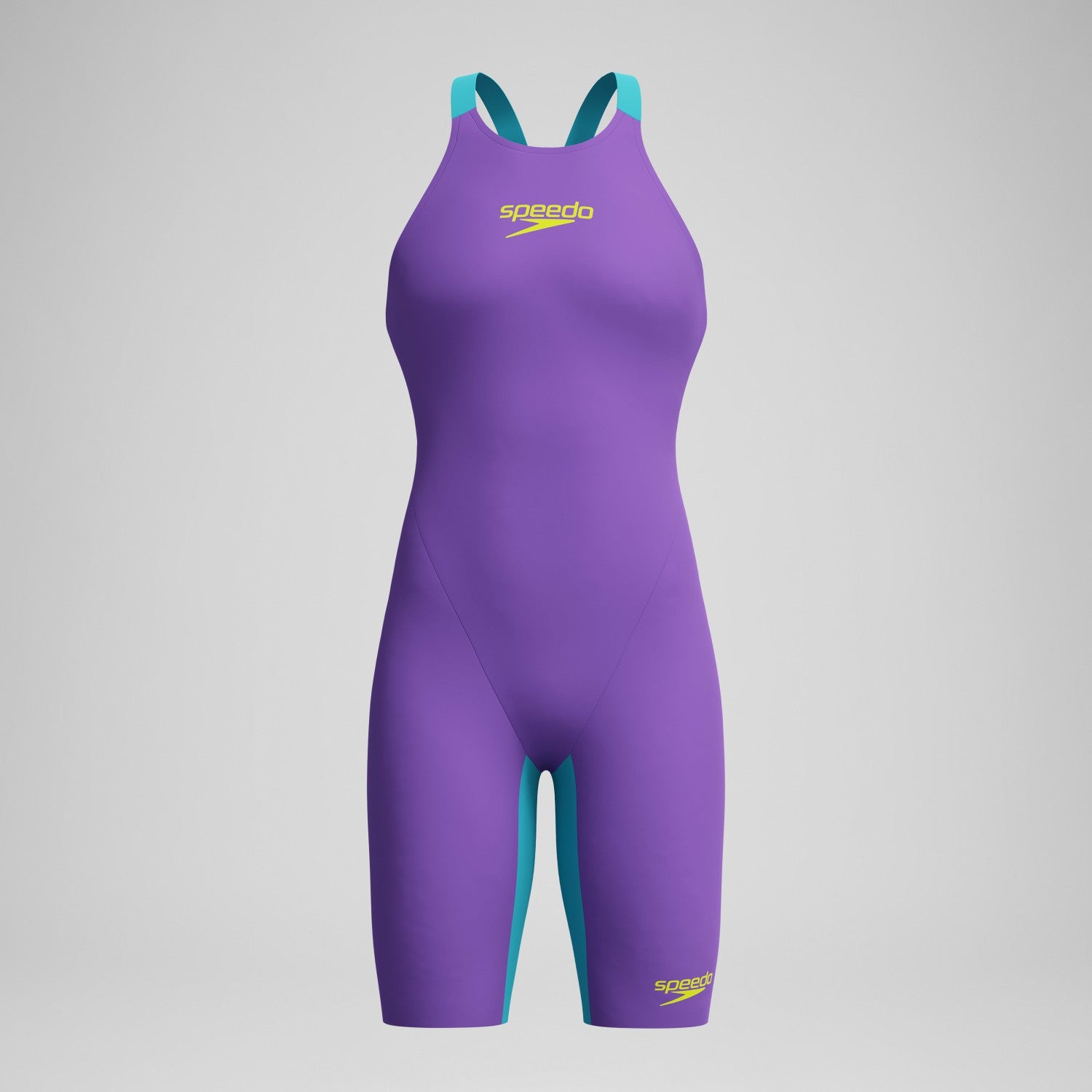 Fastskin LZR Pure Valor 2.0 Openback Kneeskin Purple/Blue - Speedo