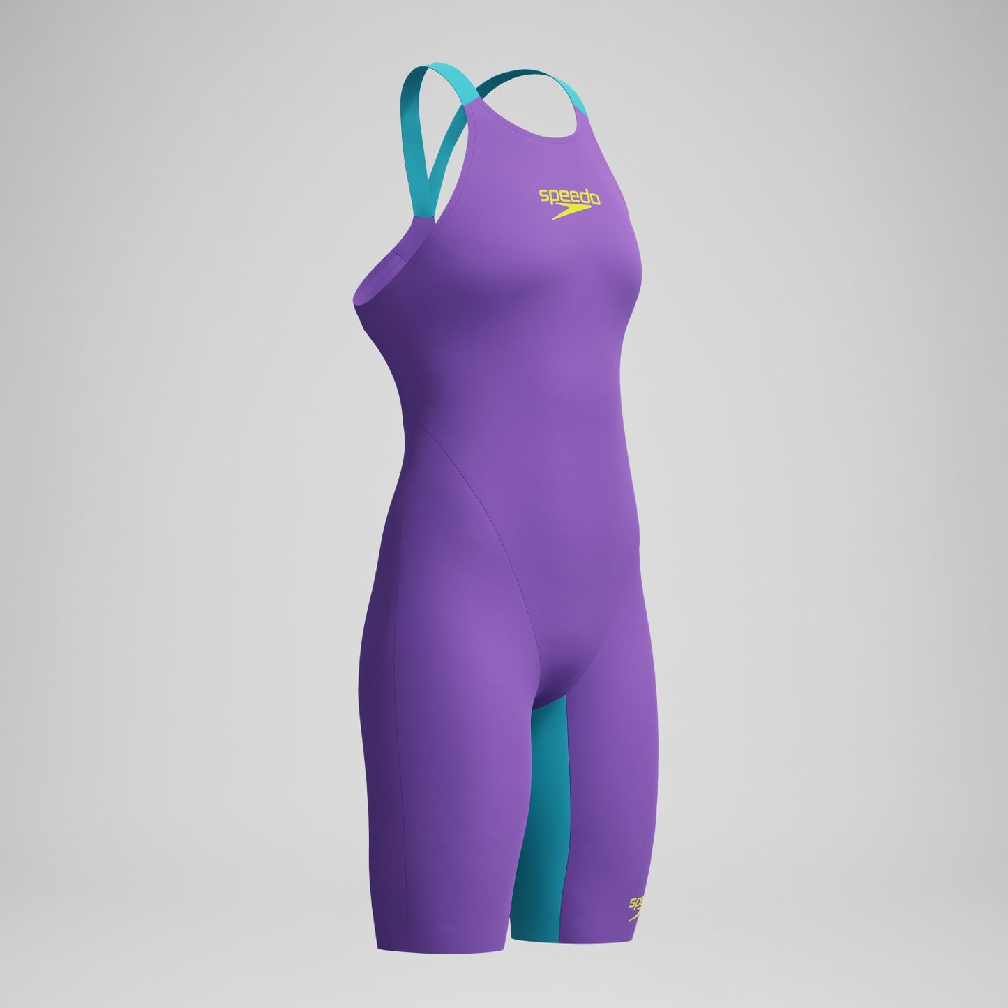 Fastskin LZR Pure Valor 2.0 Openback Kneeskin Purple/Blue - Speedo