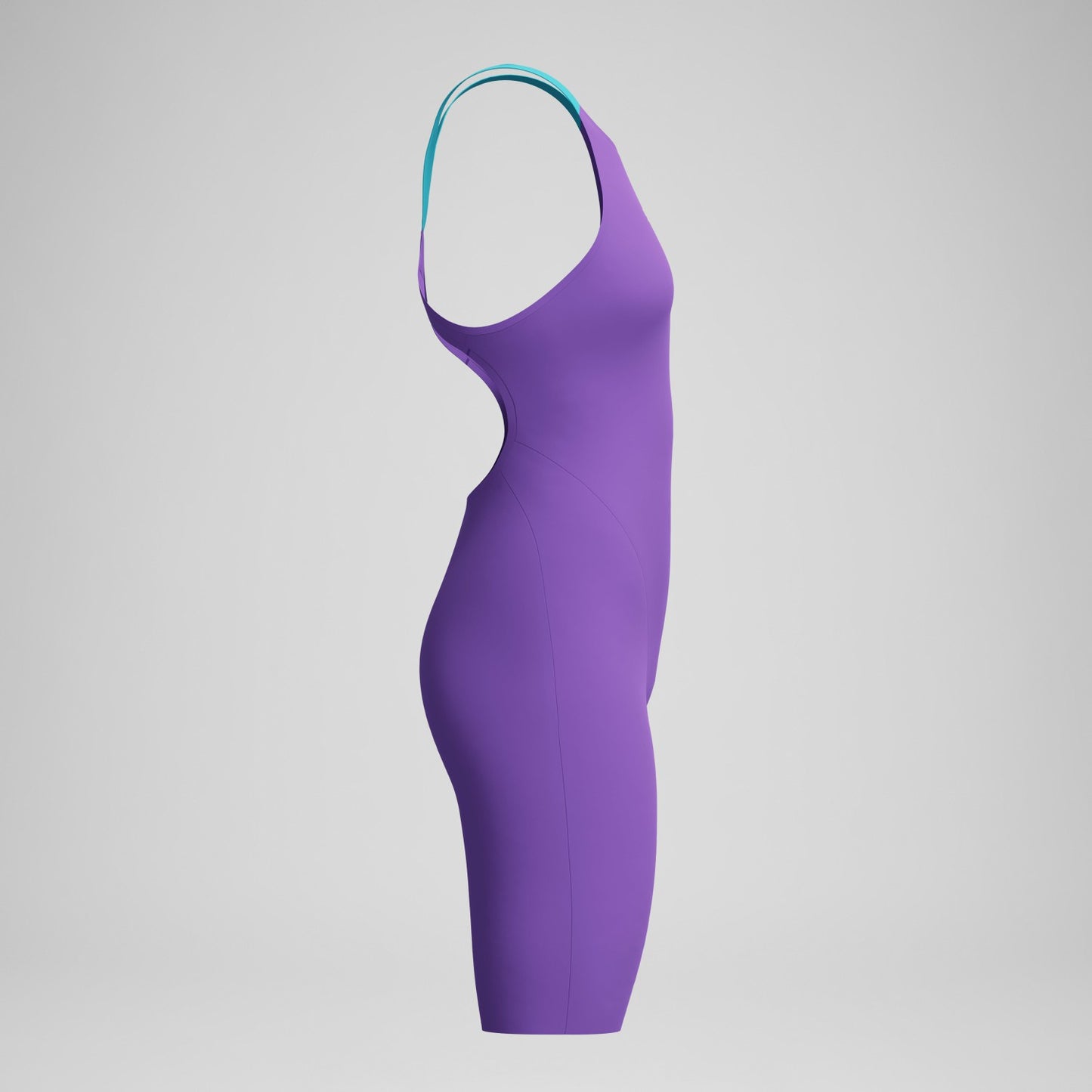 Fastskin LZR Pure Valor 2.0 Openback Kneeskin Purple/Blue - Speedo