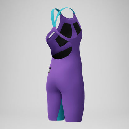 Fastskin LZR Pure Valor 2.0 Openback Kneeskin Purple/Blue - Speedo