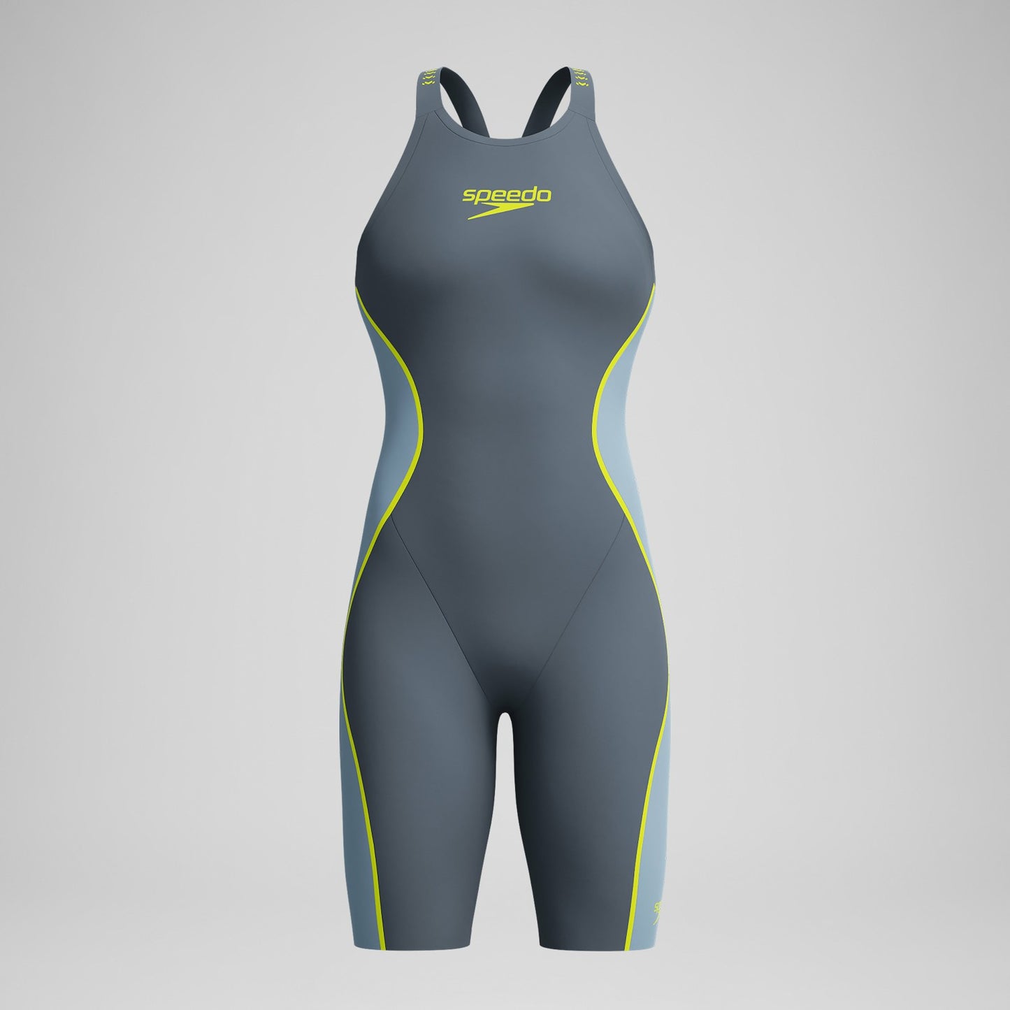 Fastskin LZR Pure Intent 2.0 Closedback Kneeskin Grey/Blue - Speedo