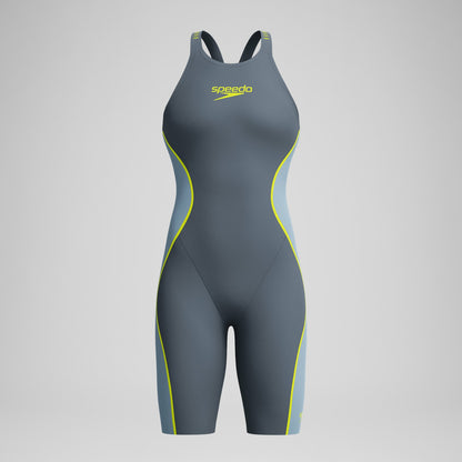 Fastskin LZR Pure Intent 2.0 Closedback Kneeskin Grey/Blue - Speedo