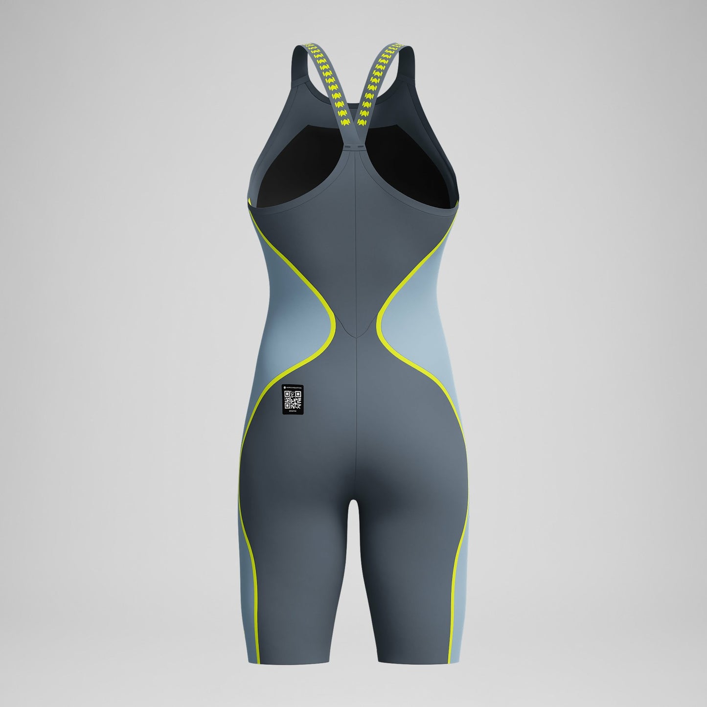 Fastskin LZR Pure Intent 2.0 Closedback Kneeskin Grey/Blue - Speedo