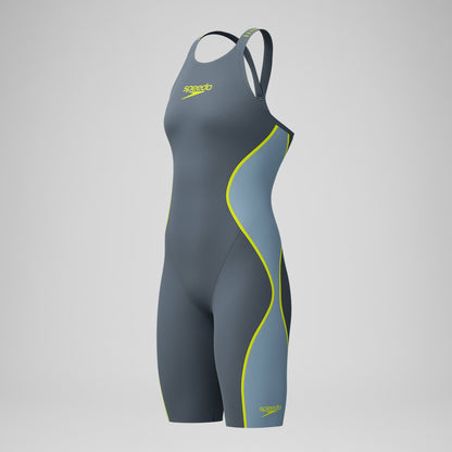 Fastskin LZR Pure Intent 2.0 Closedback Kneeskin Grey/Blue - Speedo