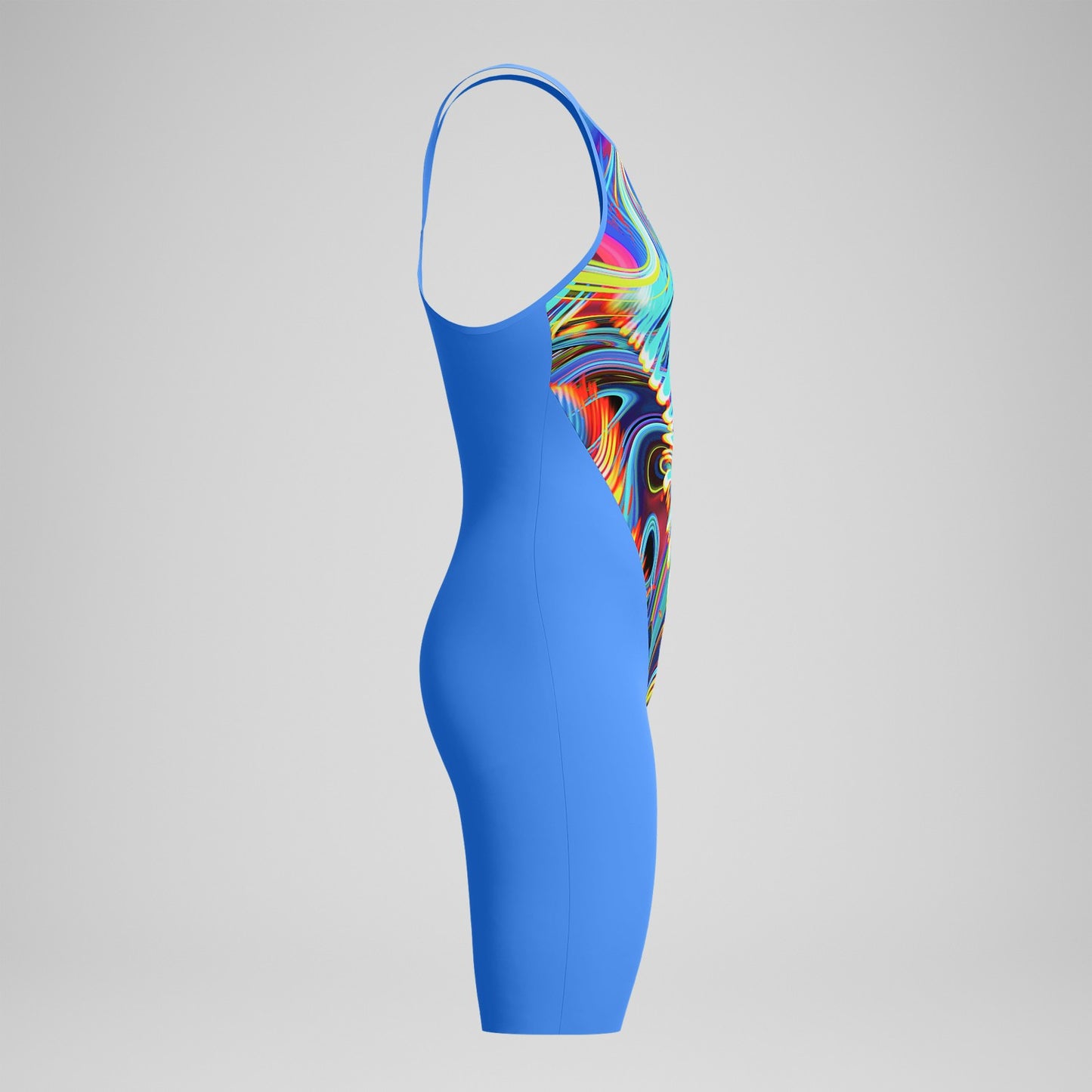 Fastskin LZR Pure Valor 2.0 Closedback Kneeskin Blue/Pink - Speedo