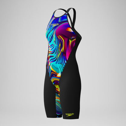 Fastskin LZR Pure Valor 2.0 Closedback Kneeskin Black/Red - Speedo