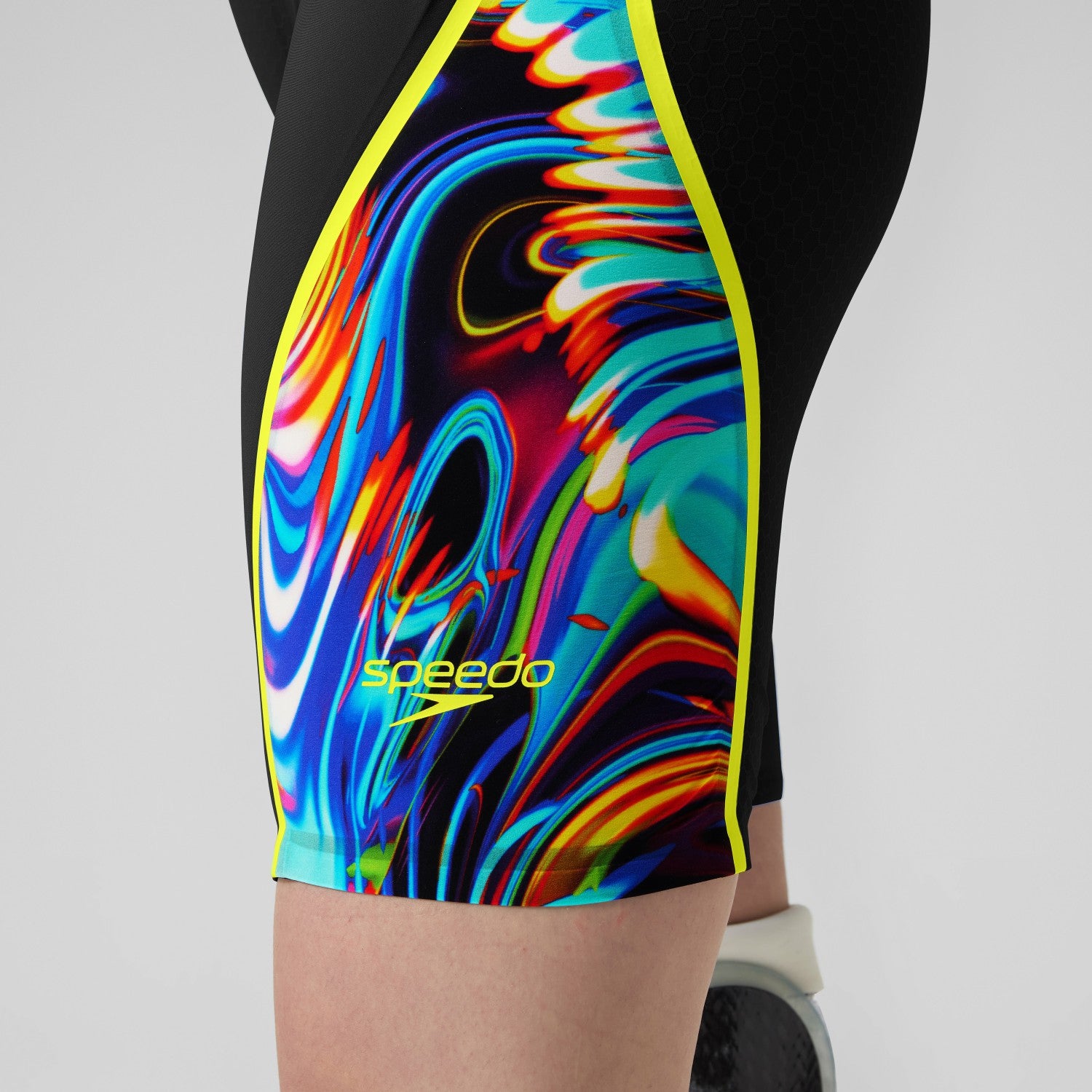 Fastskin LZR Pure Intent 2.0 Openback Kneeskin Black/Yellow - Speedo