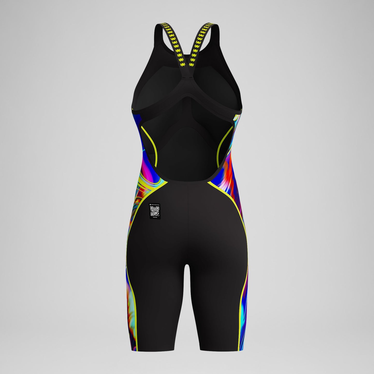 Fastskin LZR Pure Intent 2.0 Openback Kneeskin Black/Yellow - Speedo