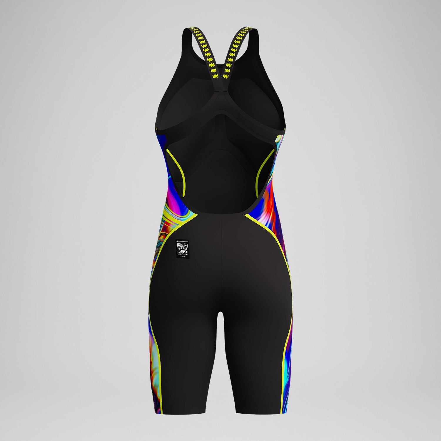 Fastskin LZR Pure Intent 2.0 Openback Kneeskin Black/Yellow - Speedo