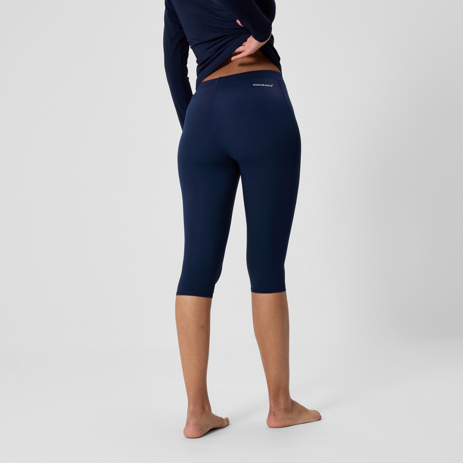 Endurance+ Three Quarter Swim Legging Navy - Speedo