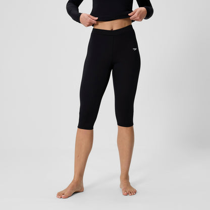 Endurance+ Three Quarter Swim Legging Black - Speedo