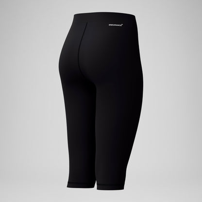 Endurance+ Three Quarter Swim Legging Black - Speedo