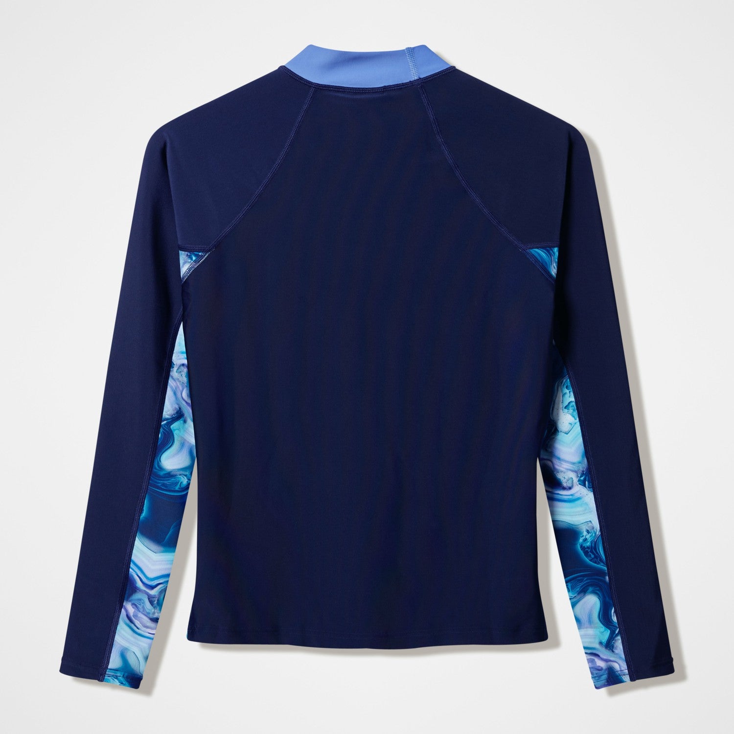Modern Coverage Printed Long Sleeve Rashguard Navy - Speedo
