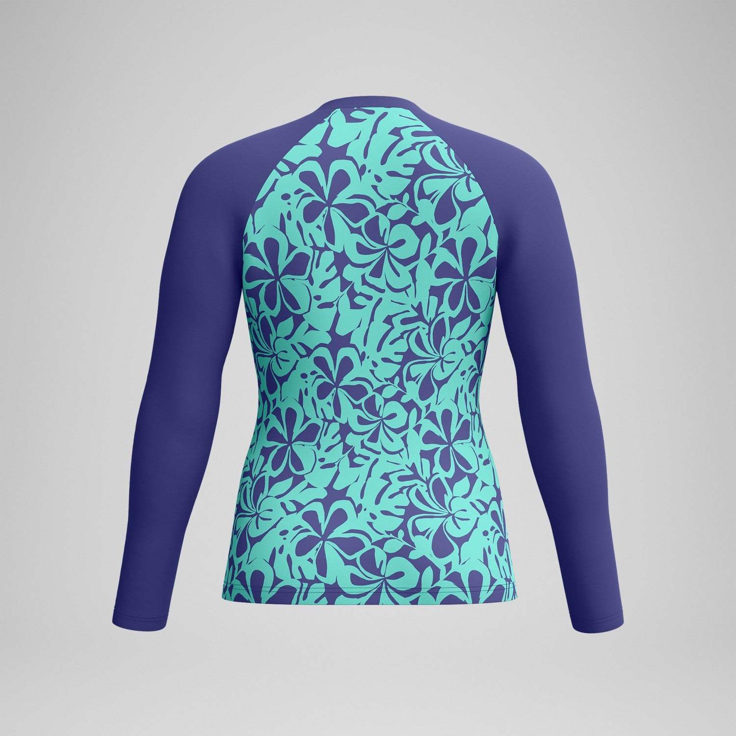 Printed Long Sleeve Rash Top Blue/Green - Speedo