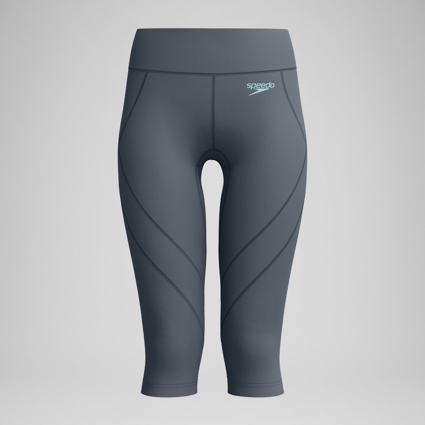Solid Panel 3/4 Leggings Grey - Speedo