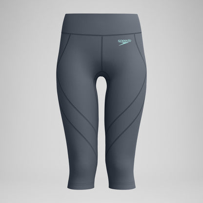 Solid Panel 3/4 Leggings Grey - Speedo