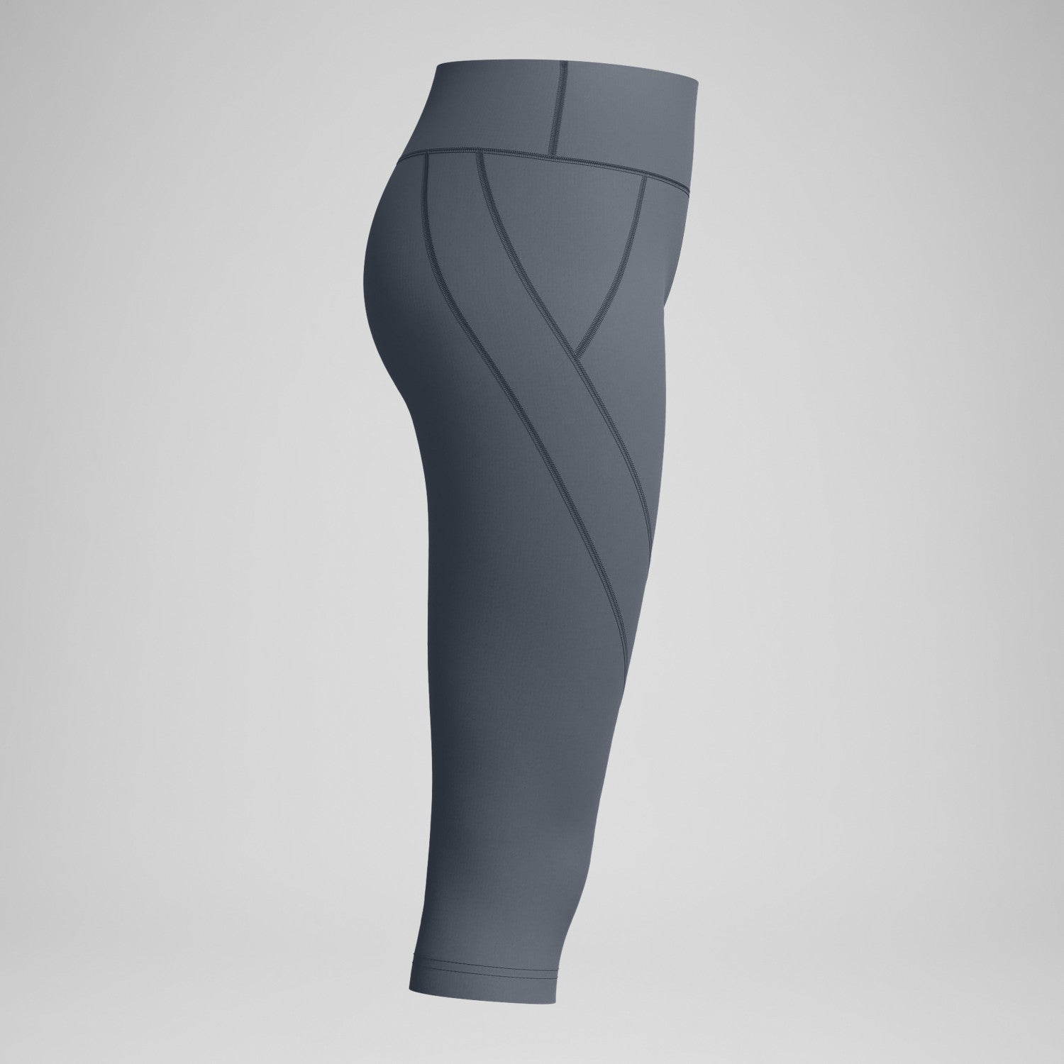 Solid Panel 3/4 Leggings Grey - Speedo