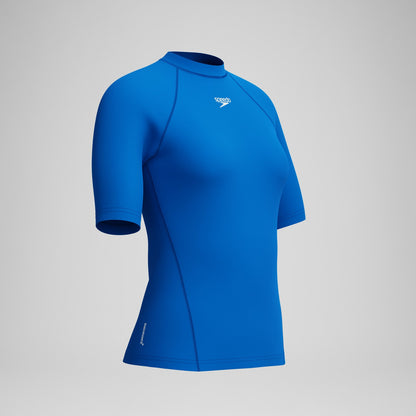 Endurance+ Short Sleeve Rashguard Blue - Speedo