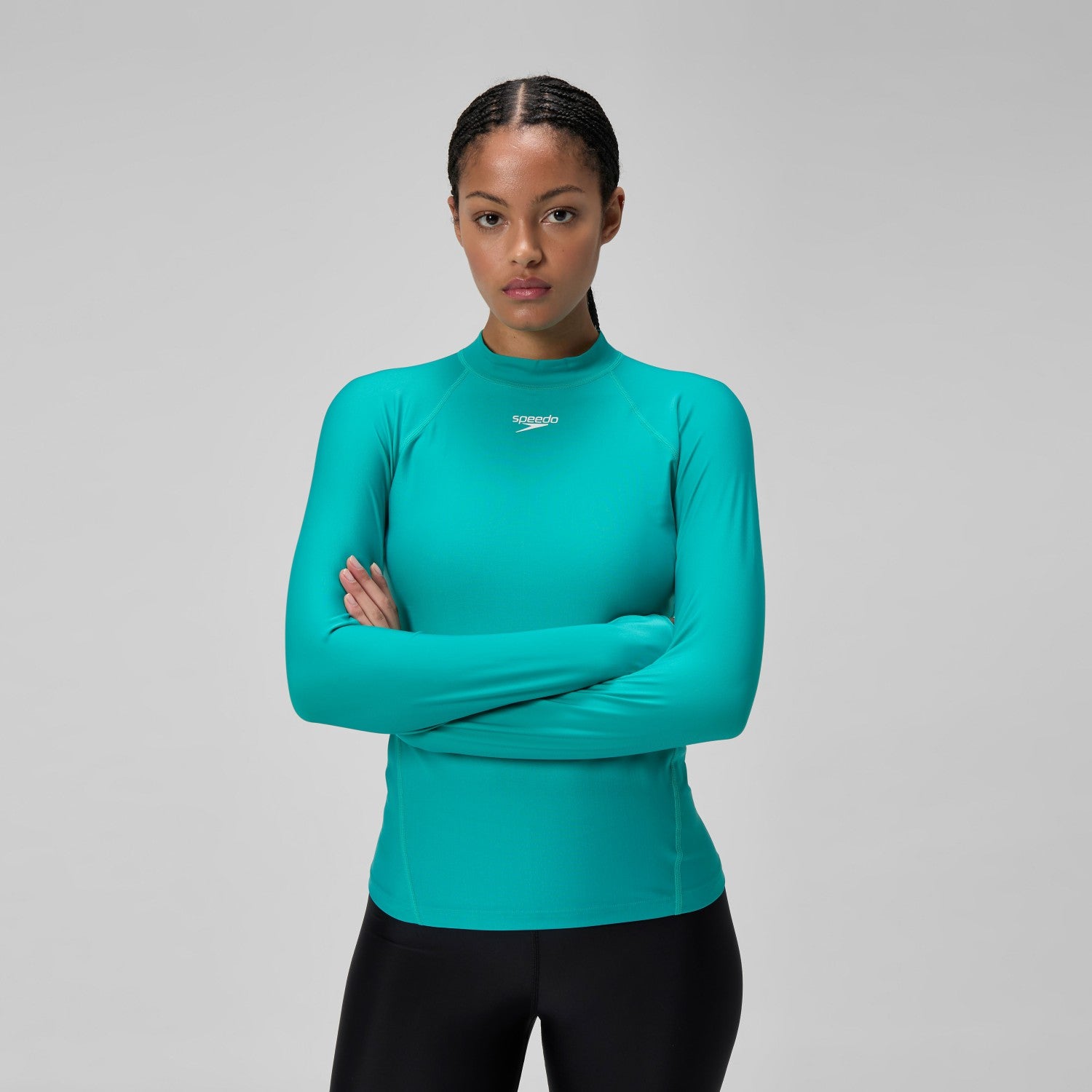 Long Sleeve Rashguard Turquoise - Speedo