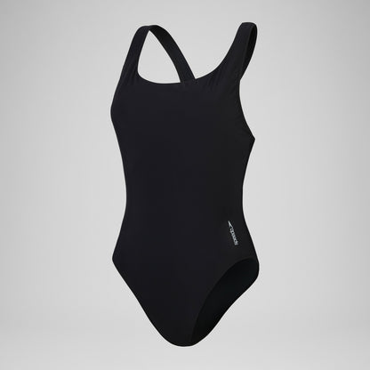 Solid Scoop Mesh One Piece Black - Speedo