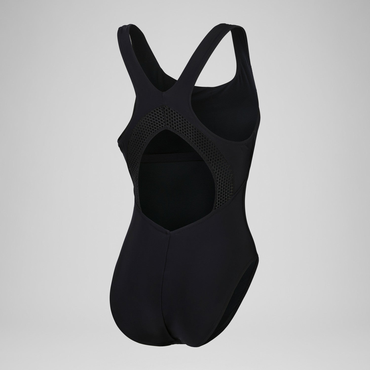 Solid Scoop Mesh One Piece Black - Speedo