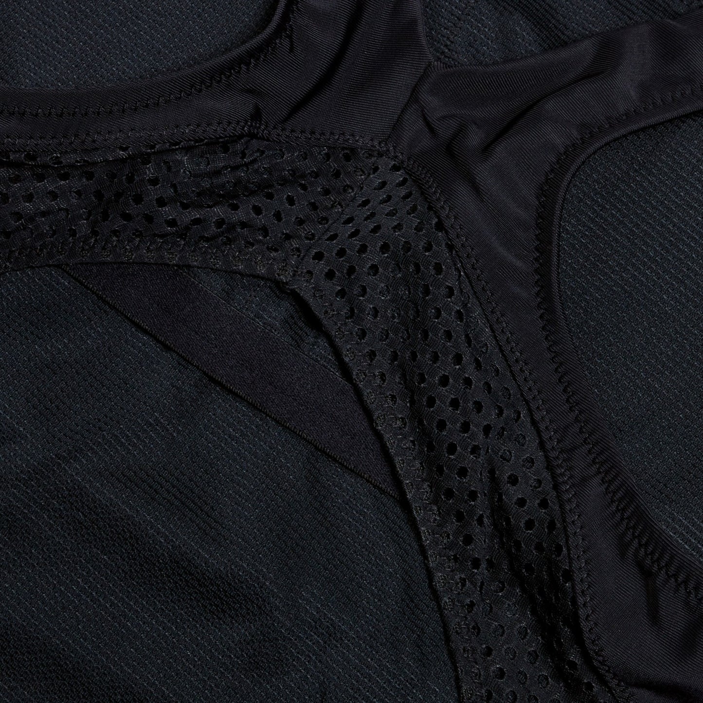 Solid Scoop Mesh One Piece Black - Speedo