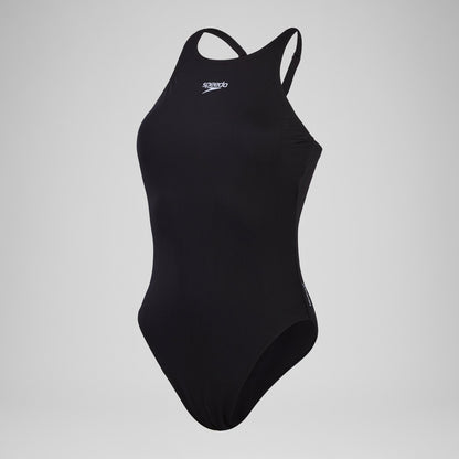 Endurance+ Longer Body V Neck Swimsuit Black - Speedo