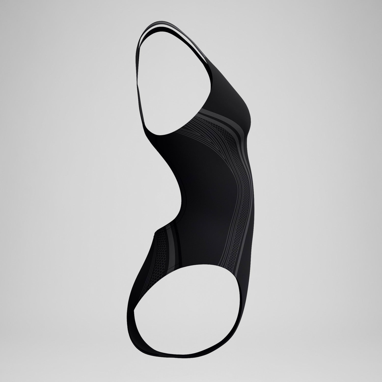 V Class Printed Performance Back Swimsuit Black - Speedo