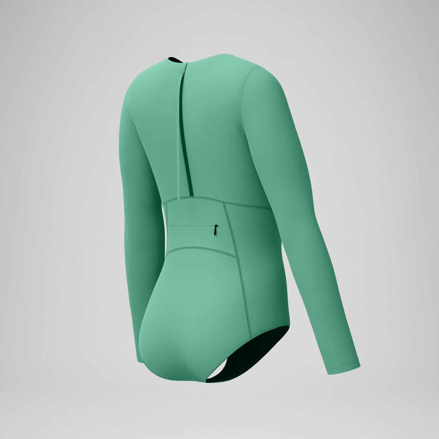 Ocean Flex Long Sleeve Zip Swimsuit Green - Speedo