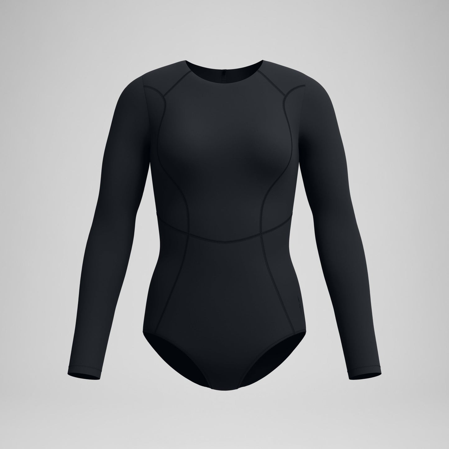 Ocean Flex Long Sleeve Zip Swimsuit Black - Speedo