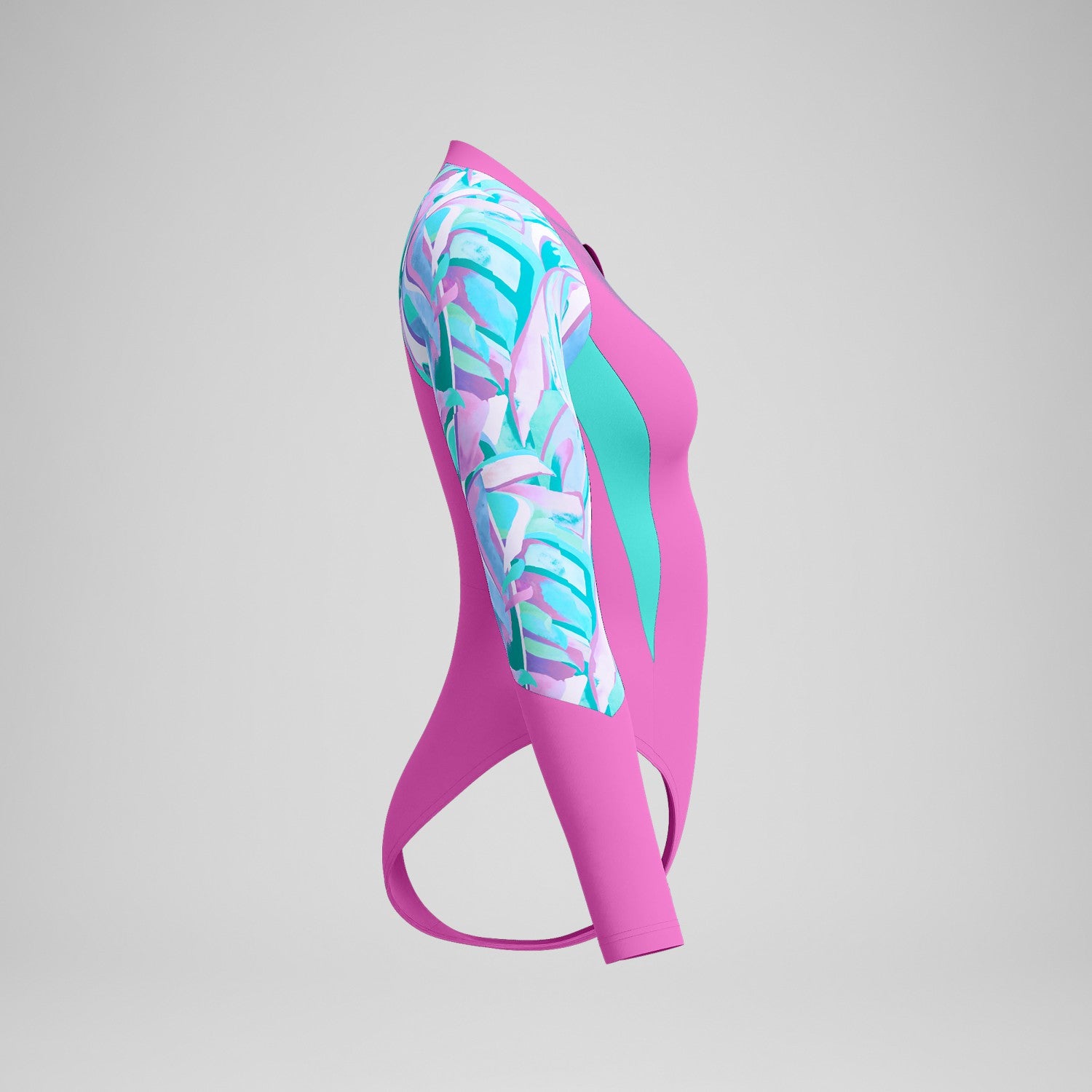 Printed Long Sleeve Swimsuit Pink - Speedo