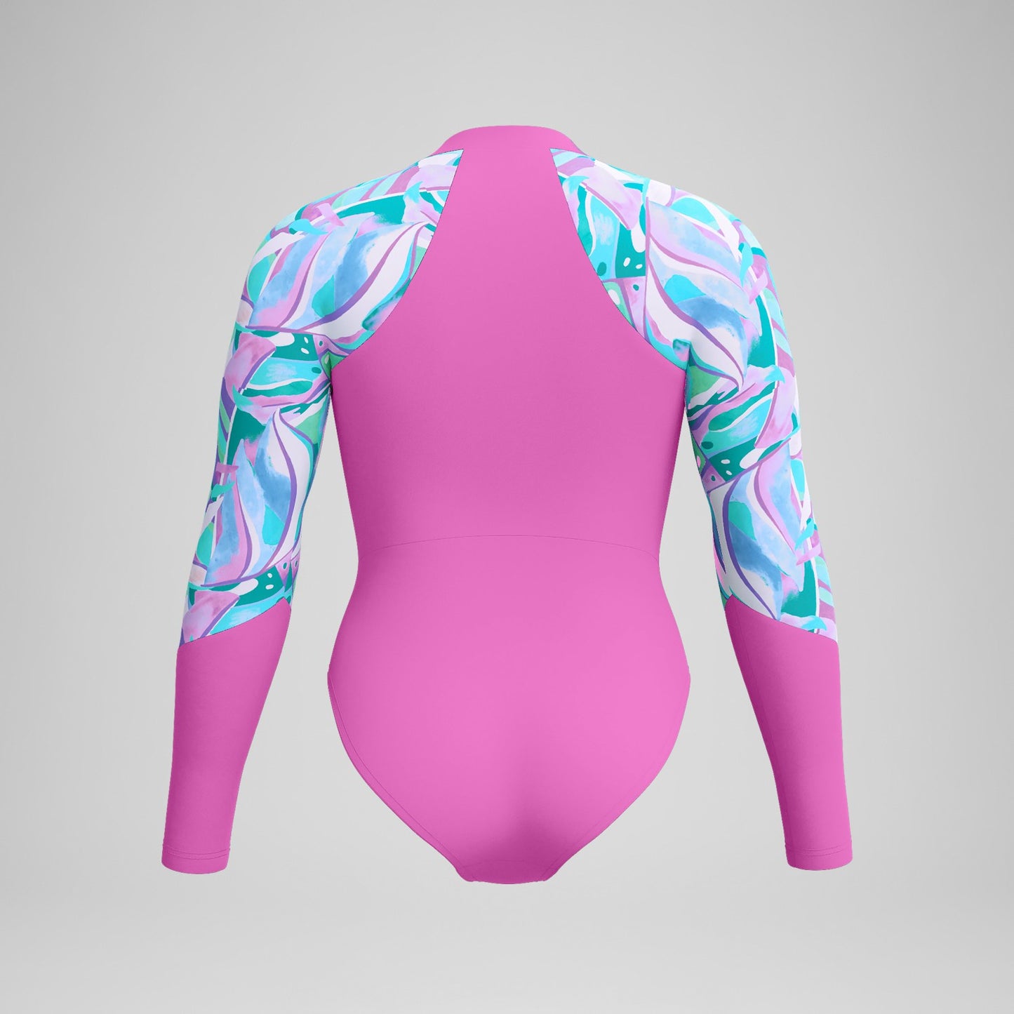 Printed Long Sleeve Swimsuit Pink - Speedo