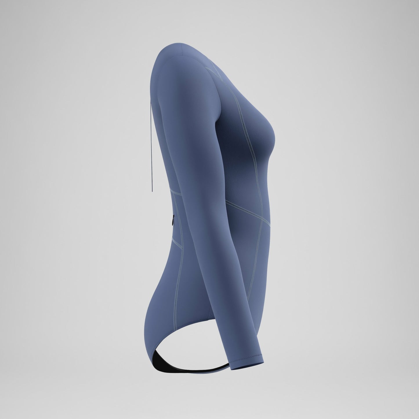 Ocean Flex Long Sleeve Zip Swimsuit Grey/Blue - Speedo