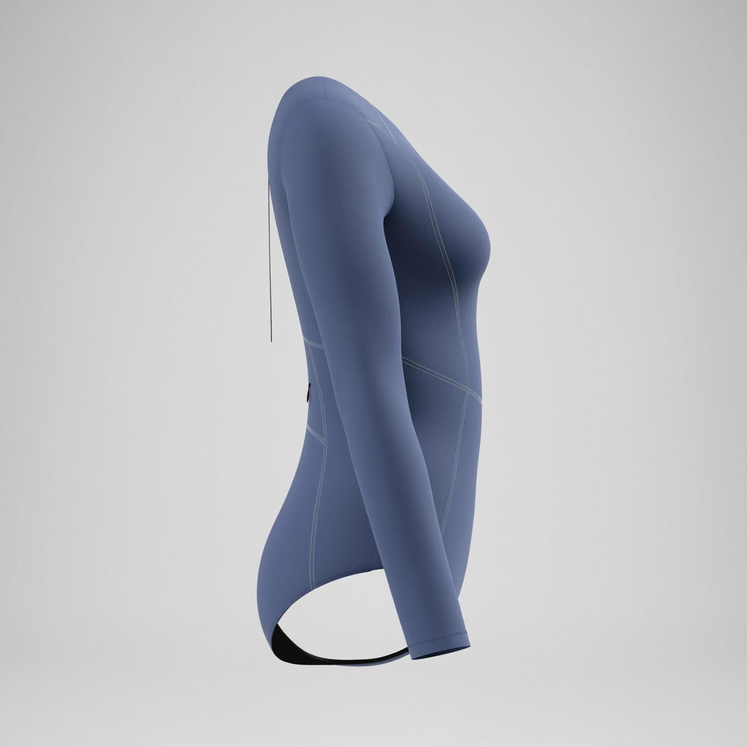 Ocean Flex Long Sleeve Zip Swimsuit Grey/Blue - Speedo