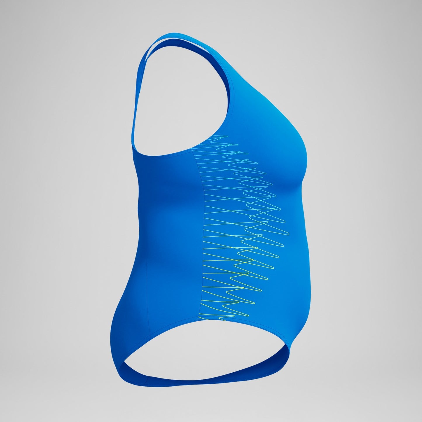 Plus Size Placement Medalist Swimsuit Blue - Speedo