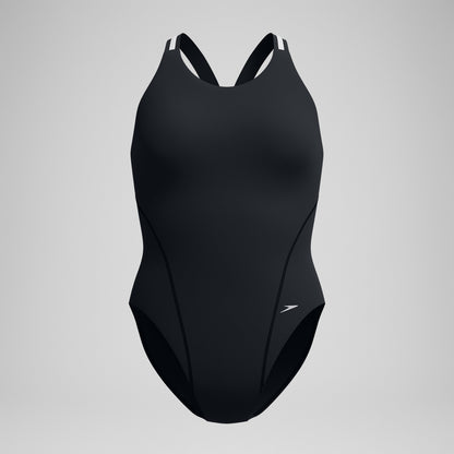 V Class Performance Back Swimsuit Black/Grey - Speedo
