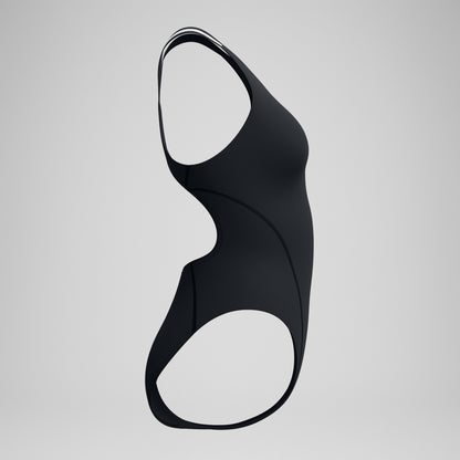 V Class Performance Back Swimsuit Black/Grey - Speedo