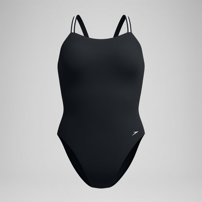 V Class Active Back Swimsuit Black/Grey - Speedo