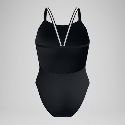V Class Active Back Swimsuit Black/Grey - Speedo